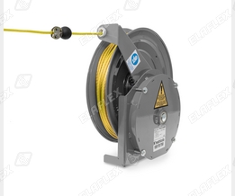 Bonding Reel grey, high visibility bonding cable