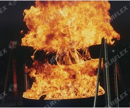 Flame resistance test hose