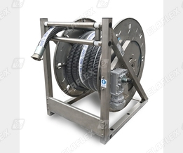 Stainless steel Hose Reel with pneumatic rewind system, FWS 50 PP