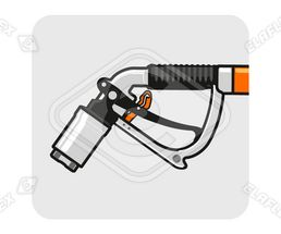 Icon / Clipart<br />LPG nozzle, DISH coupling
