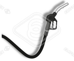 Icon / Clipart<br />Petrol Station Nozzle & Hose (black)