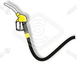 Icon / Clipart<br />Petrol Station Nozzle & Hose (yellow)