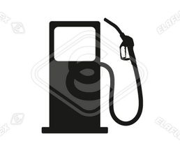 Icon<br />Petrol Station Dispenser Pump & Nozzle (black)