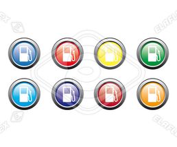 Icon/ Web<br />Dispenser Pump & Nozzle, Badges (Colours)