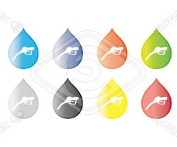 Icon / Web<br />Patrol Station, Nozzle in Drop (Colours)