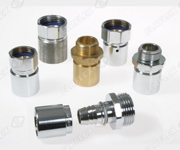 NR ferrule hose fittings, non reattacheable