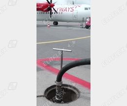 Aircraft refuelling: MannTek sampling unit in hydrant system