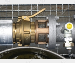 Hose Connection with TW coupling, TSG 3" Sight Glass