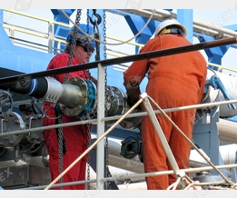Ship loading with chemicals