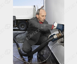 Heating oil delivery: HD reel hose, bulk nozzle