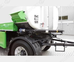 Connection road tanker to trailer: LTW hose assembly, DDC Dry Disconnect Coupling